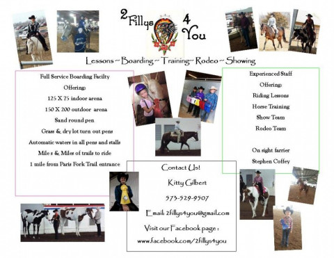 Visit 2 Fillys Training For Horse & Rider