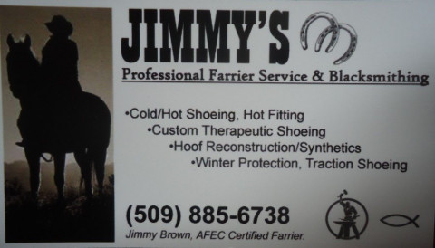 Visit Jimmy Brown - AFEC Certified Farrier