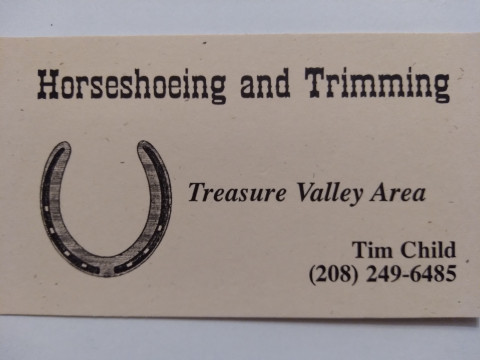 Visit Tim’s Shoeing Service