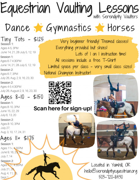 Visit Summer Time Beginner Equestrian Vaulting Lessons