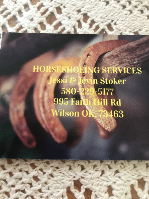 Visit Stoker Horseshoeing