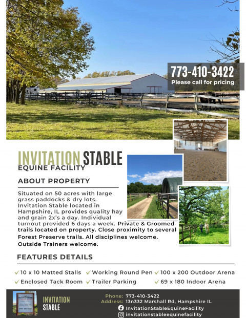 Visit Invitation Stables Equine Facility