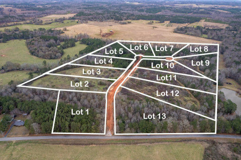 Visit 61+ acres-12 Lots ready to build