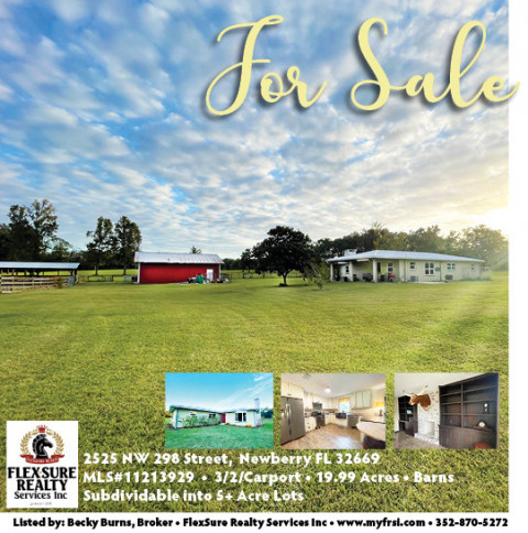 Visit 19.88 Acres 3/2 in Barns in Newberry Florida : Boot Friendly Farm