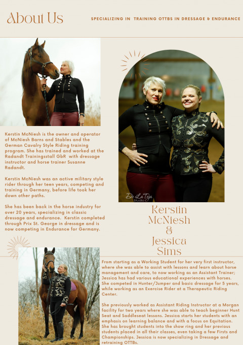 Visit Kerstin McNiesh,  German Cavalry Style Riding