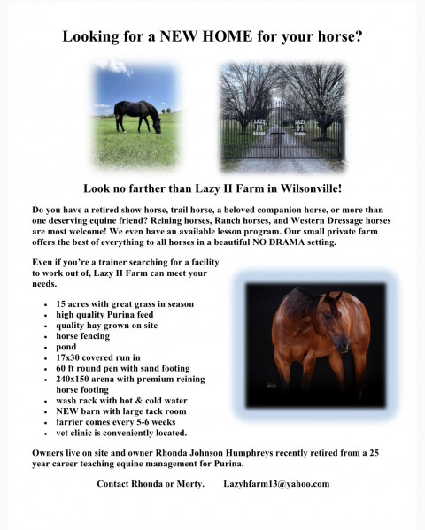 Visit Lazy H Farm LLC Wilsonville