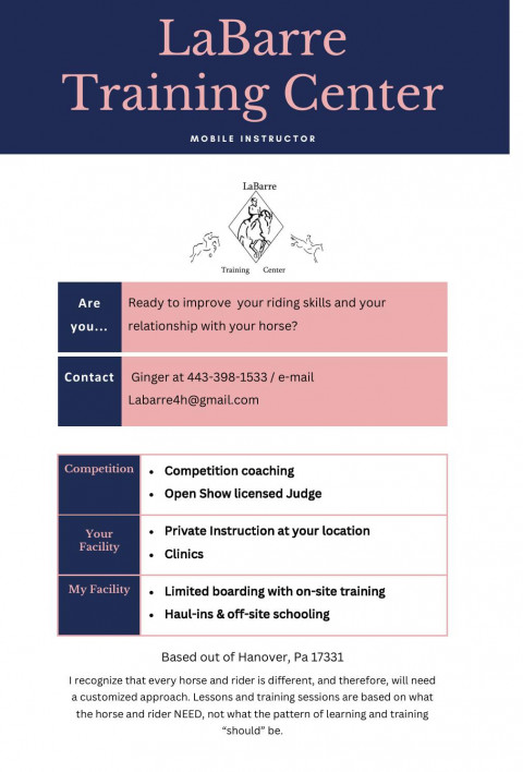 Visit Ginger LaBarre-Martin/LaBarre Training Center
