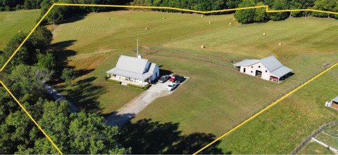 Visit Horse / Hobby Farm Property: 10.69 Acres, Creek, House, Barn